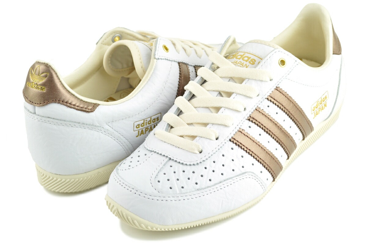 ジャパン ウィメンズ フットウェアホワイト プリラブドブラウン クリームホワイト jq9025