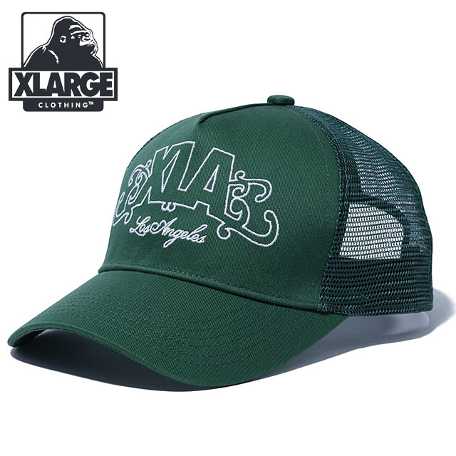 XLA メッシュキャップ [101253051006] XLA MESH CAP メンズ・レディース 帽子 トラッカーキャップ GREEN 正規取扱店
