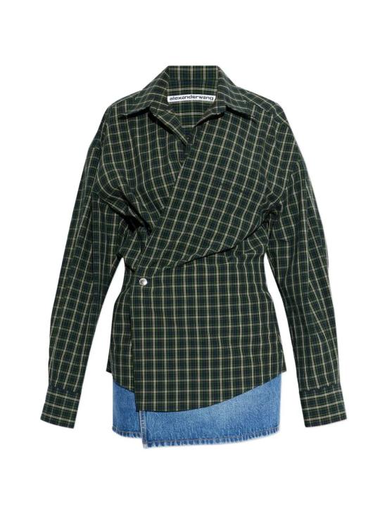 ALEXANDER WANG Women Short Skirts 1WC1266937 961E GREEN NAVY