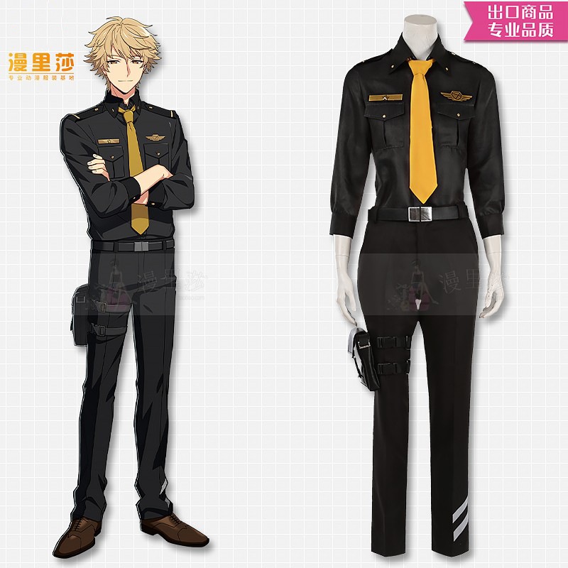 HELIOS ライジングヒーローズ ウィルスプラウト 黒制服コスプレスーツ