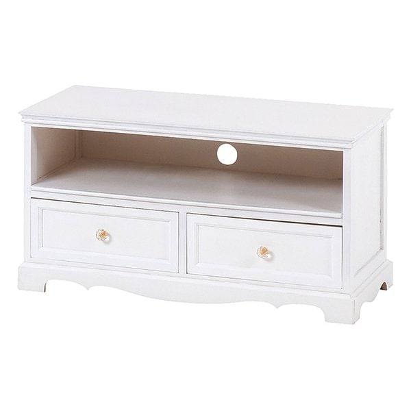 TV台 テレビ台 シンプル かわいい ホワイト・幅80×奥行33.5×高さ42cm MTV-6592WH