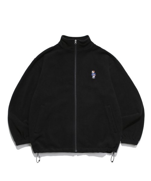 EMBROIDERY UNIVERSITY DAN FLEECE TRACK JACKET BLACK