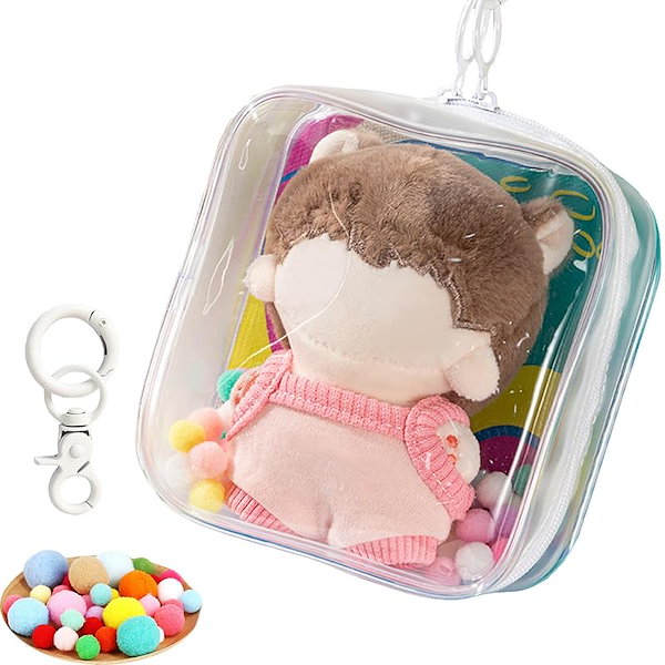 ポーチ、ぬいぐるみ・マスコット10体セット Qoo10] ぬいポーチ 10cm ぬいぐるみ 持ち運