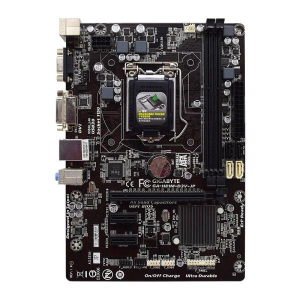 GIGABYTE H81M D3V JP H81 LGA1150 DDR3 MATX OEM Motherboard