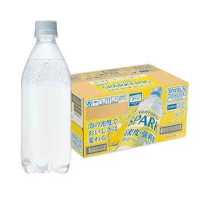 他サイト： [炭酸水] サントリー 天然水スパークリング レモン ラベルレス 500ml 24本の商品画像