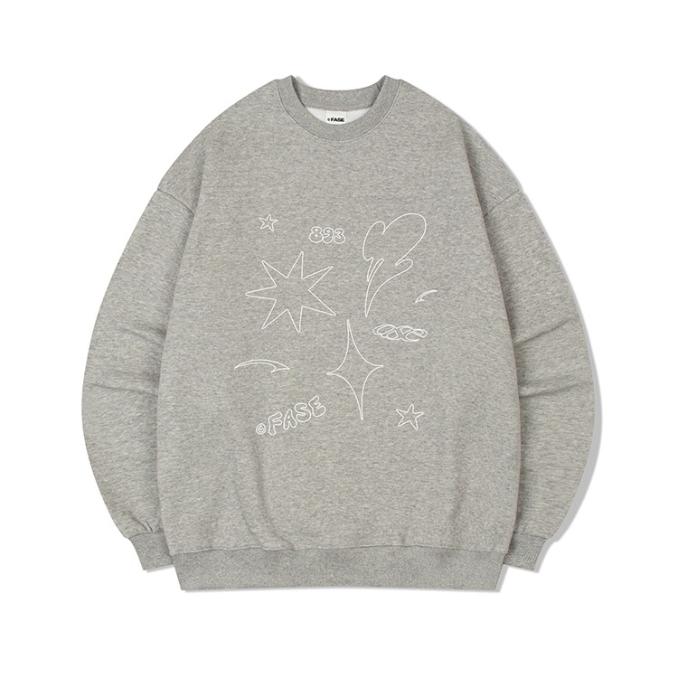 DRAWING FIGURE SWEATSHIRTS - GREY