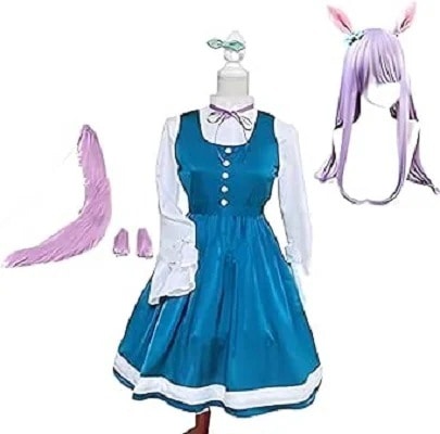 ウマ娘 プリティーダービーメジロイーン 私服コスプレ衣装【 耳 尾ウィッグ追加可 】
