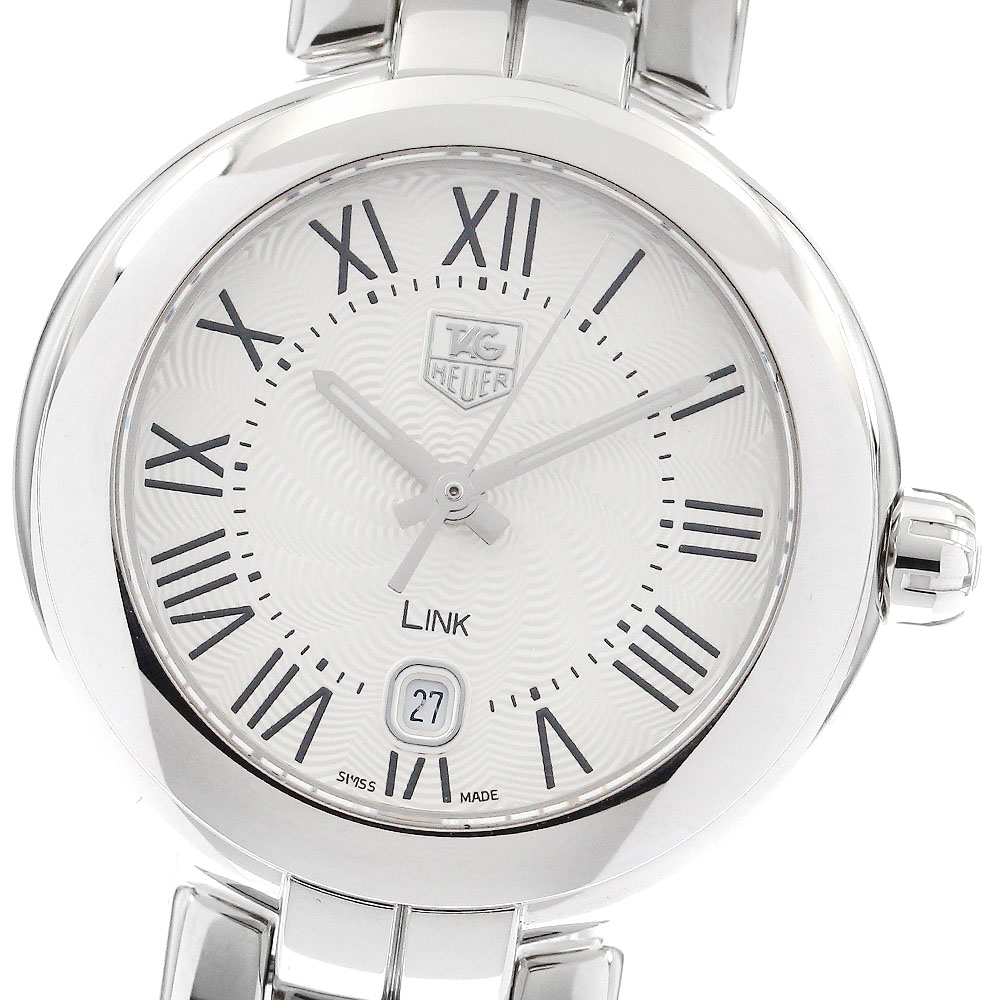 タグホイヤー TAG HEUER WAT1416 リンク レディ デイト クォーツ レディース 美品 保証書付き_897495【中古】