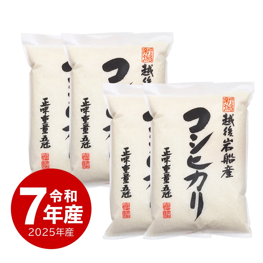 米 20kg 岩船産コシヒカリ 令和7年産 お米 白米 20キロ こしひかり