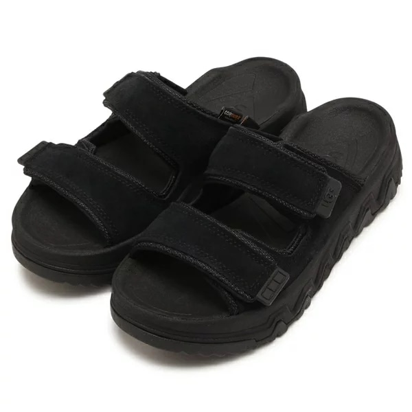 厚底 スライド サンダル キャップトレイルストラップスライド プラットフォーム ブラック レディース 1167497 BLK