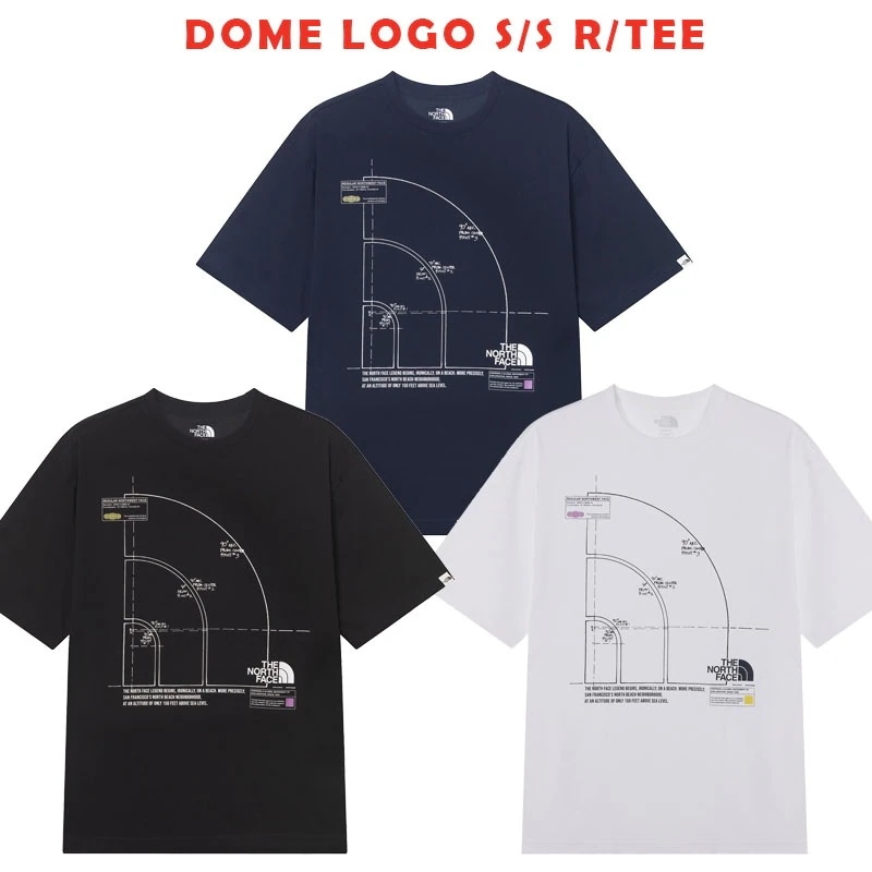 韓国正規品保証 関税負担なしNT7UR11J DOME LOGO SS RTEEデイリー 基本 着装 男子 女子 人気 韓国 ファッション 男女共用 アウトドア