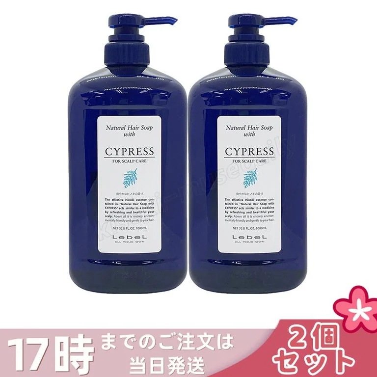 【2個セット】ルベル ナチュラル ヘア ソープ ウィズ CYd 1000ml