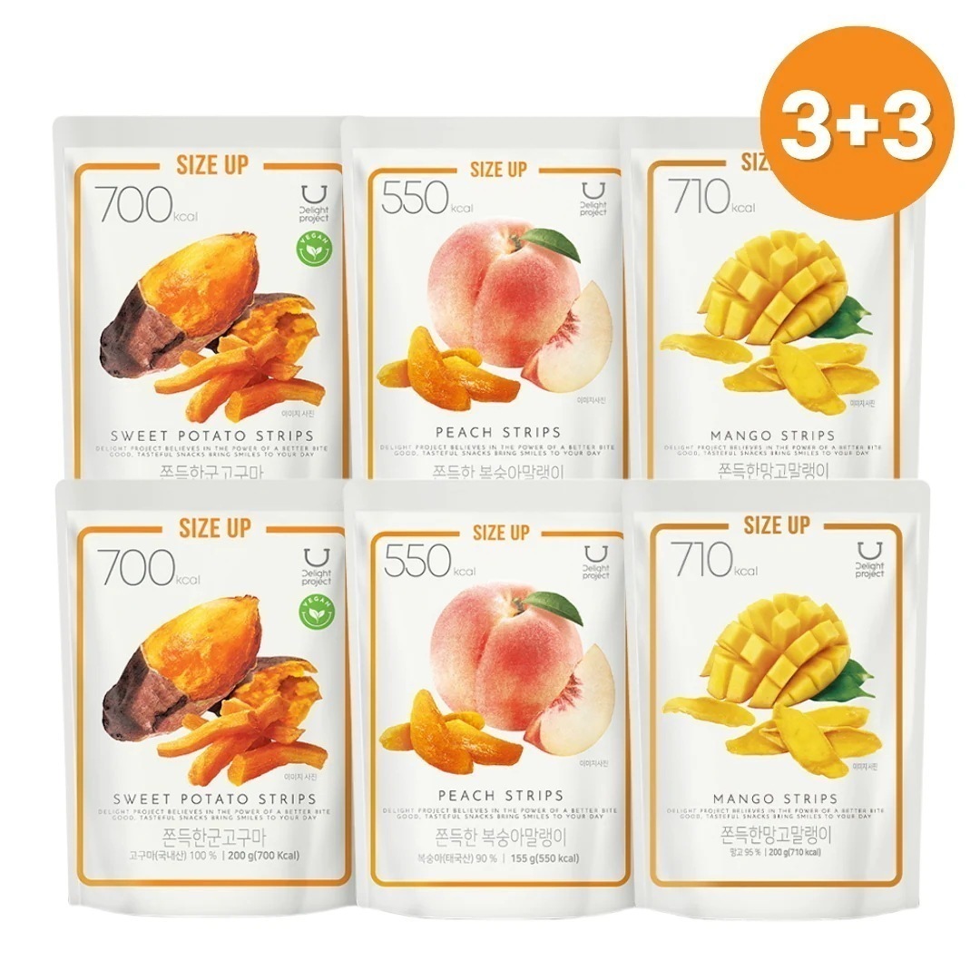 【大容量】 もっちりストリップス 大容量, 200g, 6個　(焼き芋/マンゴー/モモ)