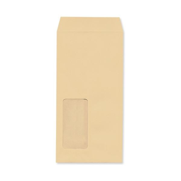 ハートレーザープリンタ対応 窓封筒 長3 クラフト 70g／m2 枠なし ヨコ貼 MA9103 1ケース（1000枚） 14,456円