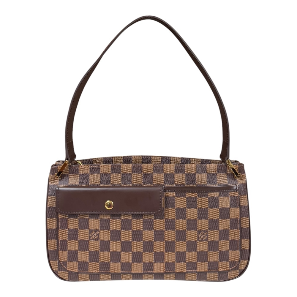 ルイヴィトン オーバーニュ ダミエ ショルダーバッグ ダミエキャンバス N51129 ブラウン LOUIS VUITTON 中古