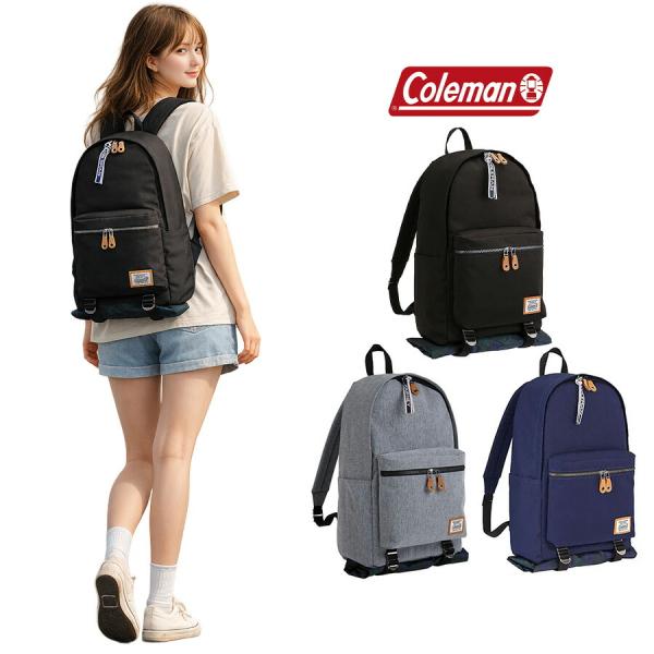Coleman JOURNY デイパック 21L リュック 大容量 リュックサック バックパック 通勤 通学 アウトドア ユニセックス プレゼント ギフト ブラック jn005