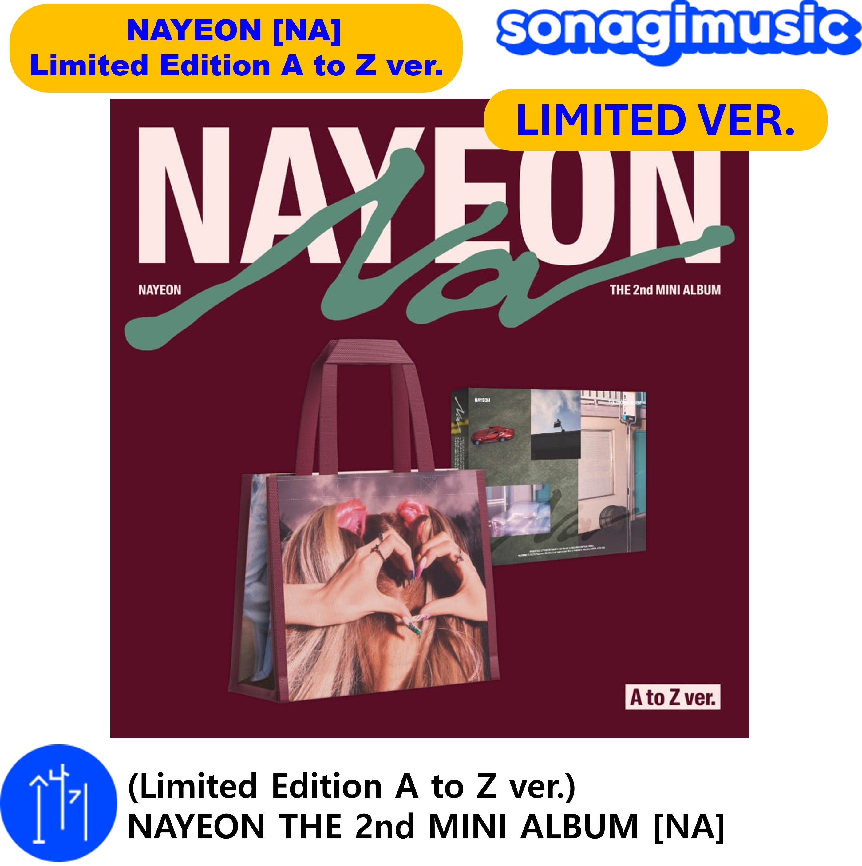 [メガ割] (Limited Edition A to Z ver.) NAYEON THE 2nd MINI ALBUM [NA]