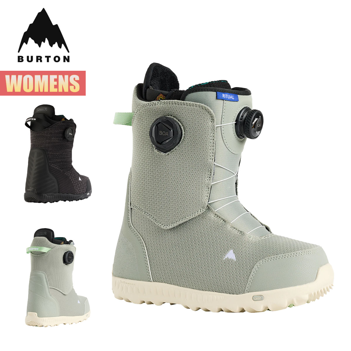 スノーボードブーツ レディース 25-26 リチュアル ボア W26JP-171251 Womens Ritual BOA Snowboard Boots ウィメンズ ダイヤル式 ダブルボア