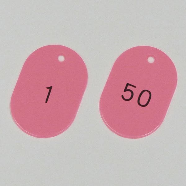 番号小判札 小判札604-P（150） カラー：ピンク [50枚1組]