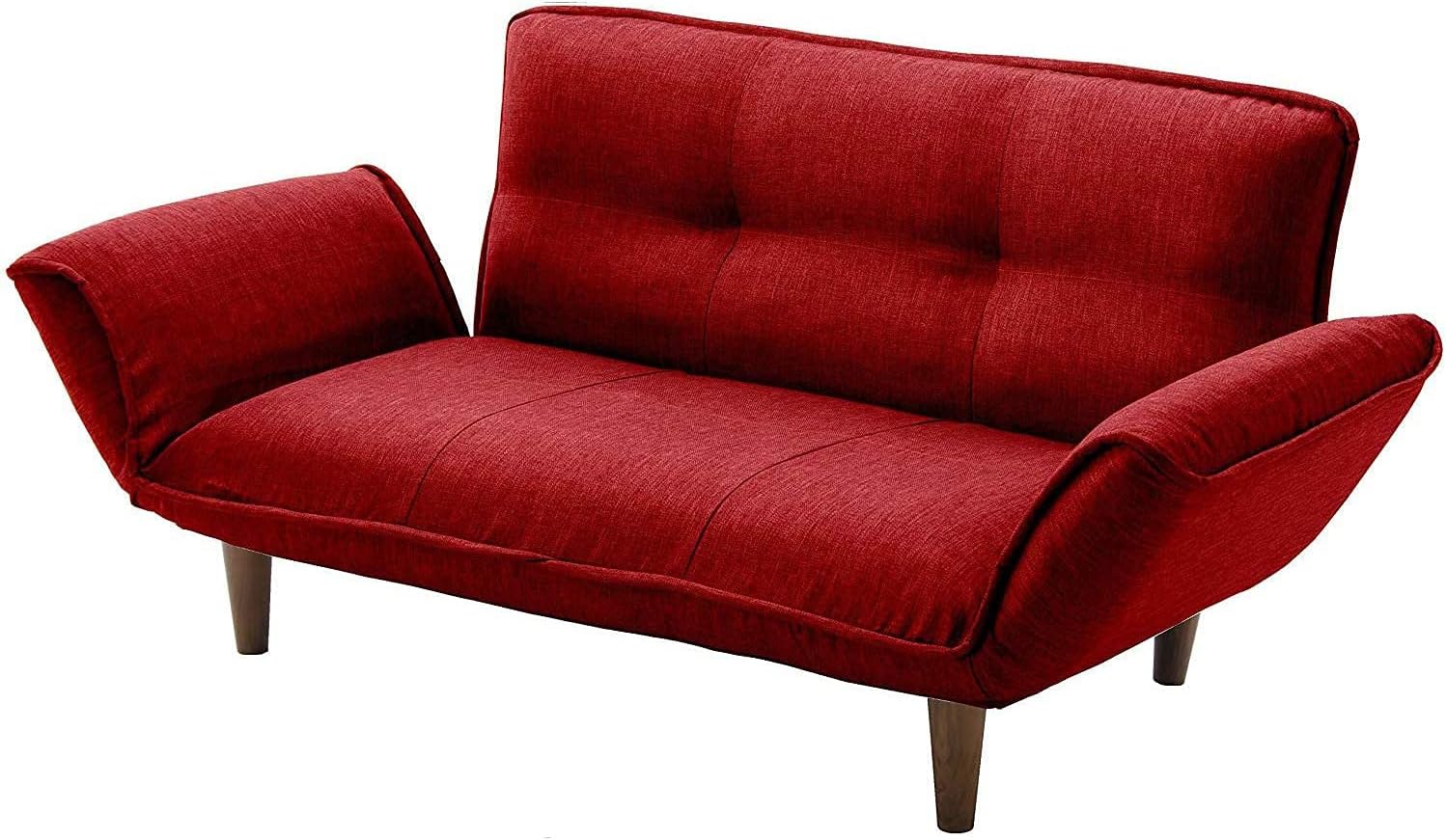 セルタン(Cellutane) 日本製 カウチソファー 和楽の極 2人掛け ポケットコイル タスクレッド 背部肘部14段階リクライニング 高反発 A01p-14段-586RED 14,433円