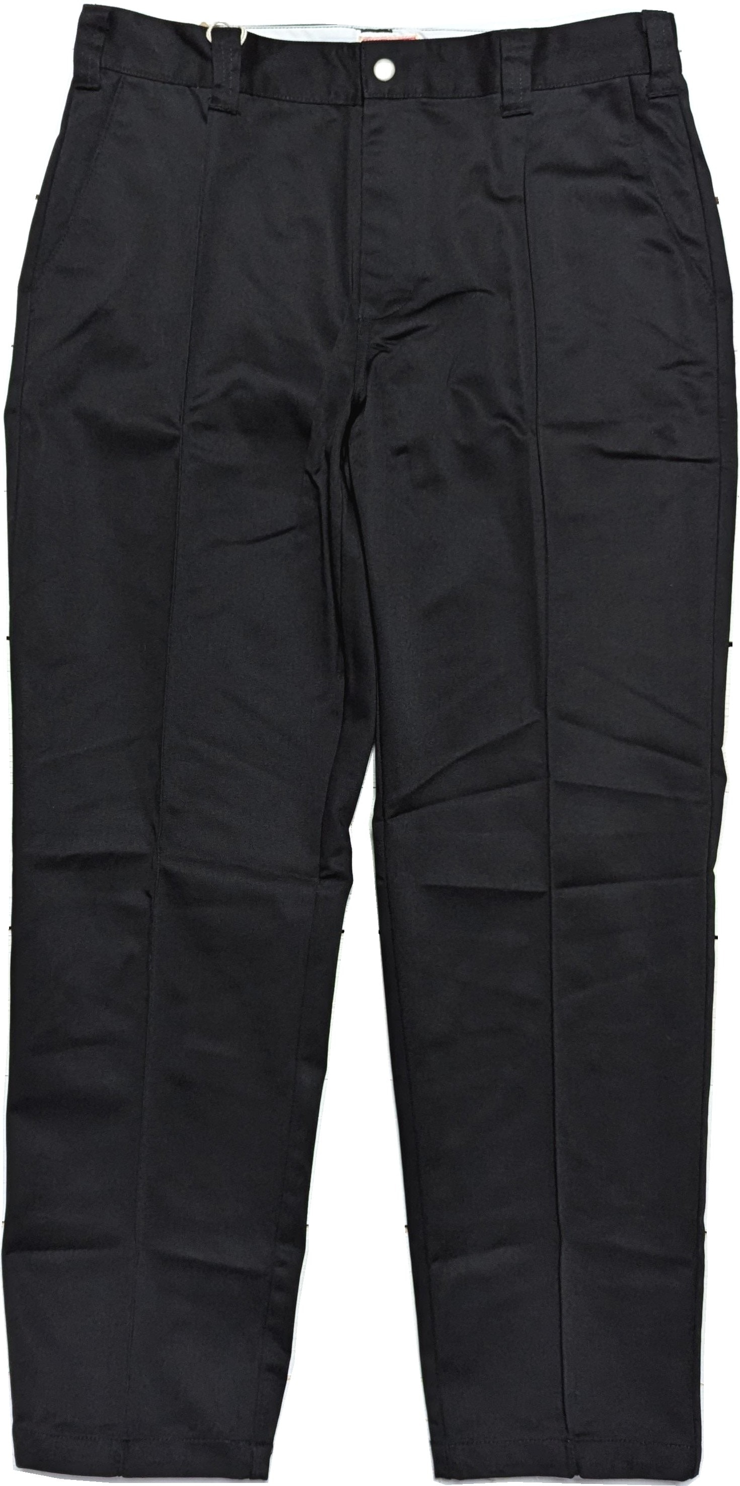 T/C ツイル ピンタック チノパンツ メンズ 黒 ブラック TWILL PIN TACK CHINO PANTS BLACK 002