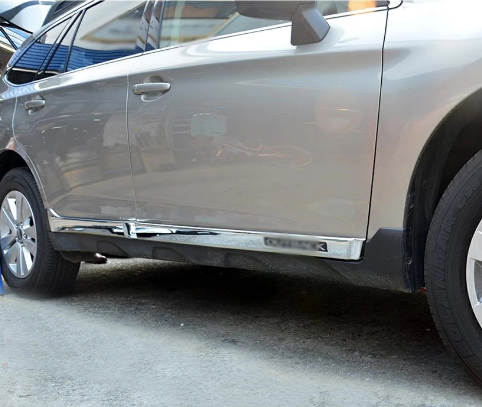 スバル・アウトバック用 サイド ドア スカート ガーニッシュ サイドドアモール 4P SUBARU アクセサリー 6490