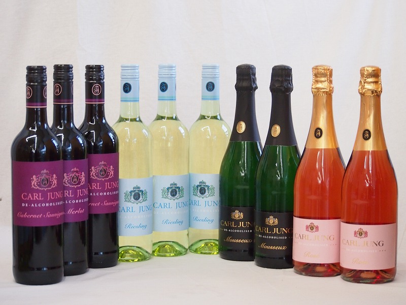 脱アルコールワイン10本セット(脱アルコールスパークリングロゼワイン カールユング(やや辛口) 脱ア