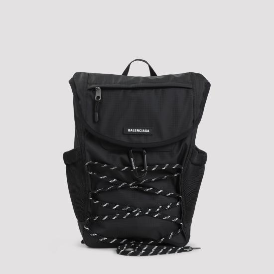 BALENCIAGA Men Backpacks 866703 2ACGO 1090 BLACK WHITE