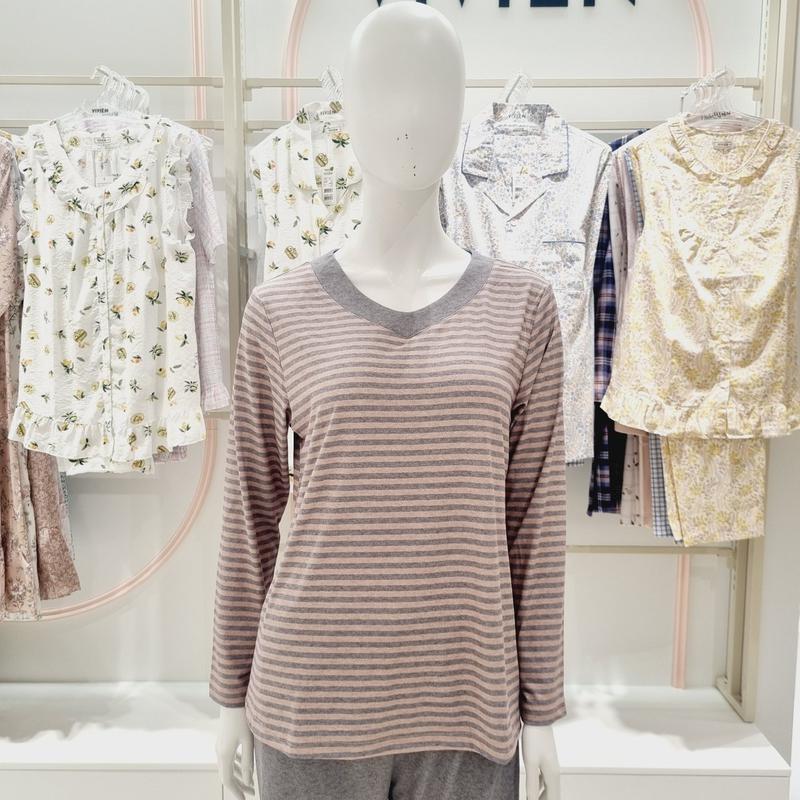 コートナ ストライプ 女性用イージーウェア トップス EZ1945_s