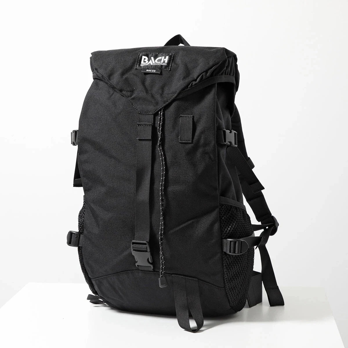 BACH バッハ バックパック ROC 22 122001 メンズ リュック ナイロン バッグ ロゴ 多機能 鞄 black