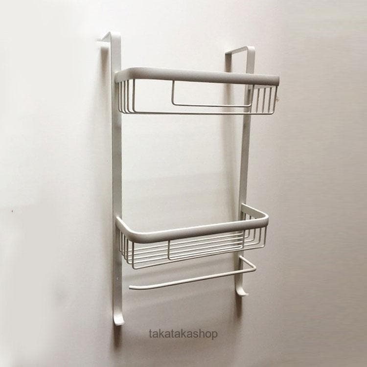 冷蔵庫サイドラック 棚 キッチンラック キッチン収納 ラップホルダー キッチンペーパーホルダー 横収納 ワイド収納バスケット 小物入れ