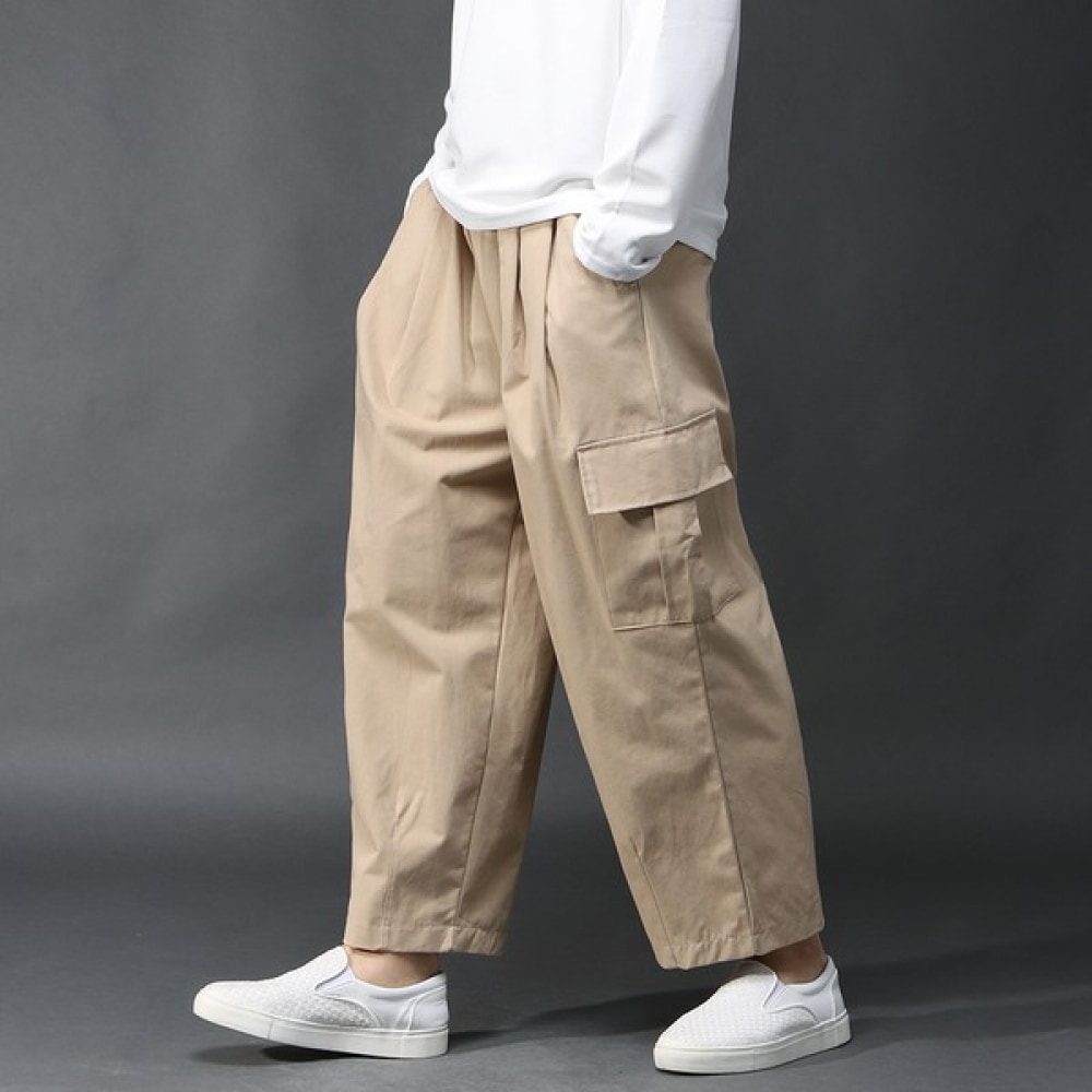 (ジュアンズ) ワイドバンディングパフィーカーゴコットンパンツ ECCP8023