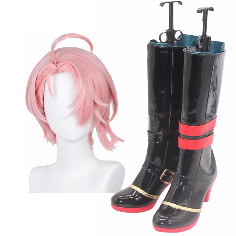 エスター コスプレ靴 ブーツ コスプレ ウィッグ付き 演出服 アニメ 祭り ハロウィン クリスマス 学園祭 文化祭 仮装