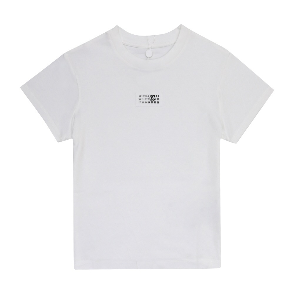 メゾン マルジェラ レディース 半袖Tシャツ MM6 ナンバリング ロゴ パッチ S52GC0327 M20170