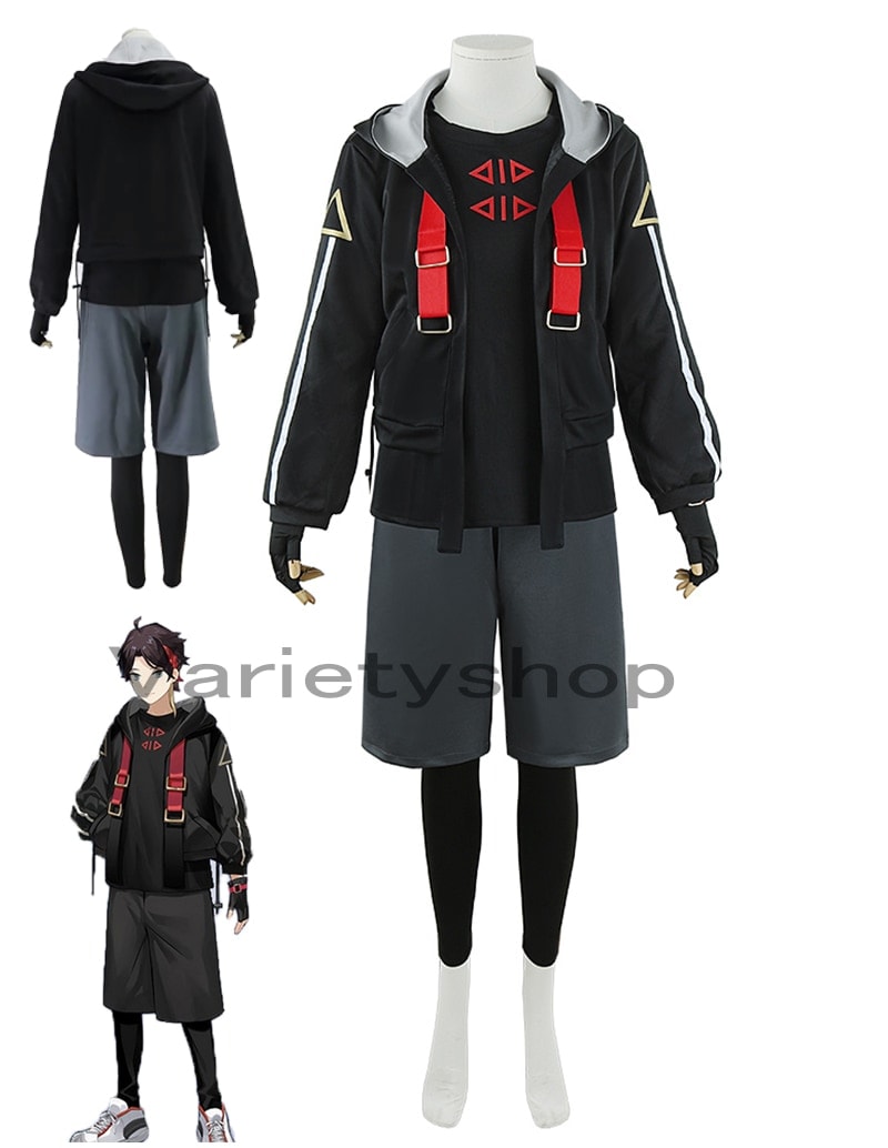 YouTuber VTuber 三枝明那 バーチャル コスプレ 衣装 変装 仮装 コスチューム ウィッグ付き　ホビー　ハロウィン ク 学院服