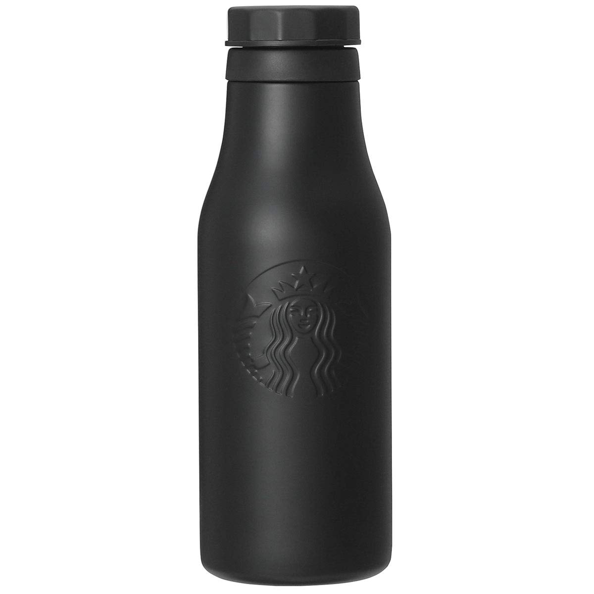 STARBUCKS スターバックス スタバ ステンレス ロゴボトル マット ブラック ホワイト 473ml タンブラー 食器 アジア 黒 白 エンボス加工 型押し グランデ シンプル ロゴ セイレン