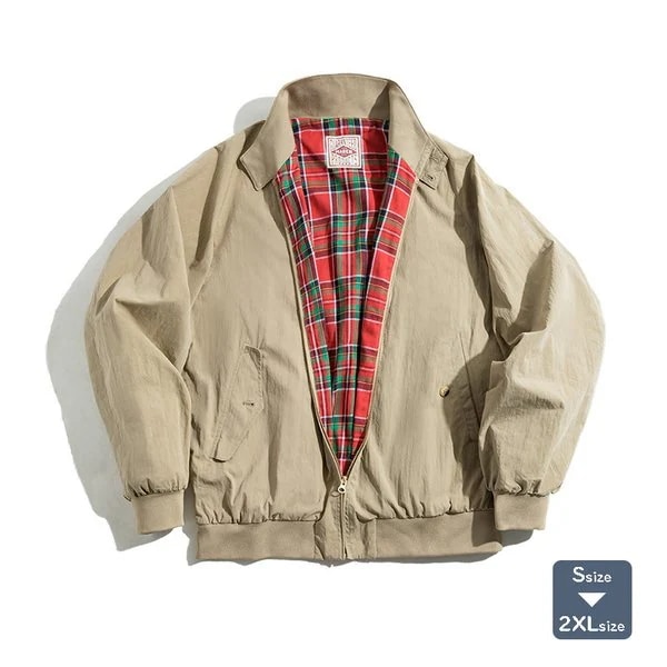 ハリントンジャケット スイングトップ おしゃれ メンズ 男性 無地 ゆったり アウター S-XXL