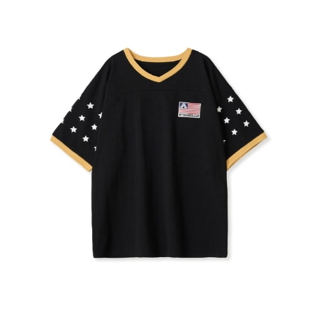 【aeae】 RUGBY T-SHIRTS : BLACK