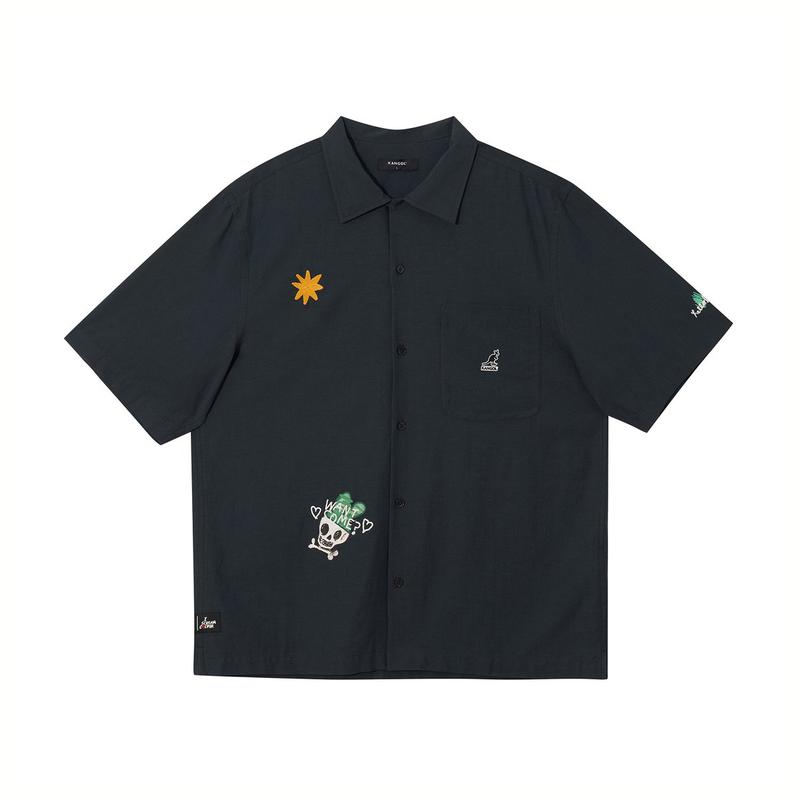 iscream ポケットシャツ 7064 インディゴ