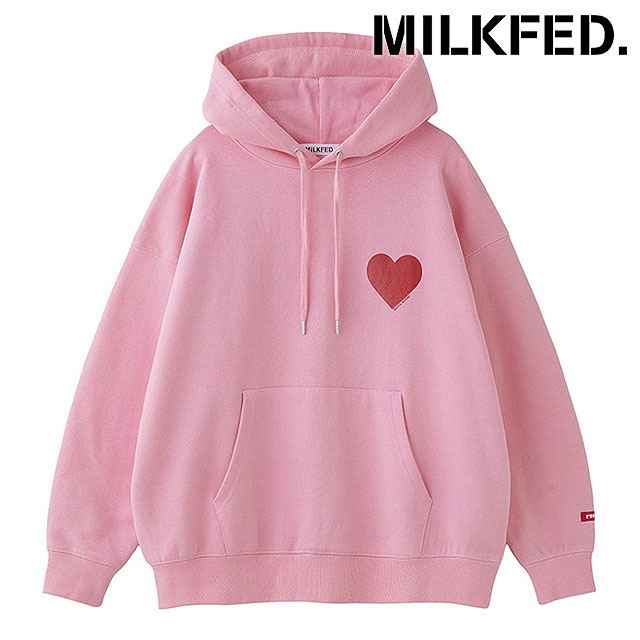 ビッグハート スウェットフーディー [103251012002] BIG HEART SWEAT HOODIE レディース トップス プルオーバー パーカー LtPINK