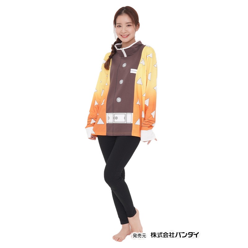 SAZAC(サザック) 鬼滅の刃 我妻善逸 スタンドカラープルオーバー イエロー メンズM 【 ファッション レディース 部屋着 パジャマ ルームウェア メンズ 寝巻き スタンド 女性用 男女兼用 寝 5,188円