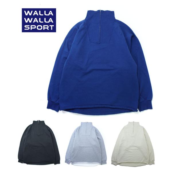 ワラワラスポーツ 公式 スウェット 13oz ハーフジップ プルオーバー WW030202 トレーナー メンズ 厚手 WALLA WALLA SPORT キャンプ 服装 ファッション