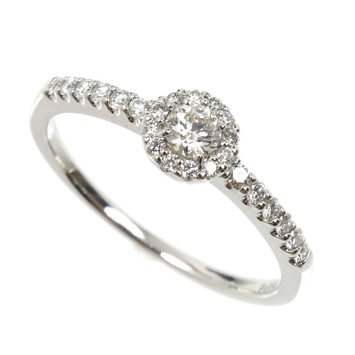 Vendome Aoyama ヴァンドーム青山 Pt950プラチナ グレース ダイヤ リング・指輪 AE_R8228 ダイヤモンド0.31ct 13号 3.0g レディース 中古 美品