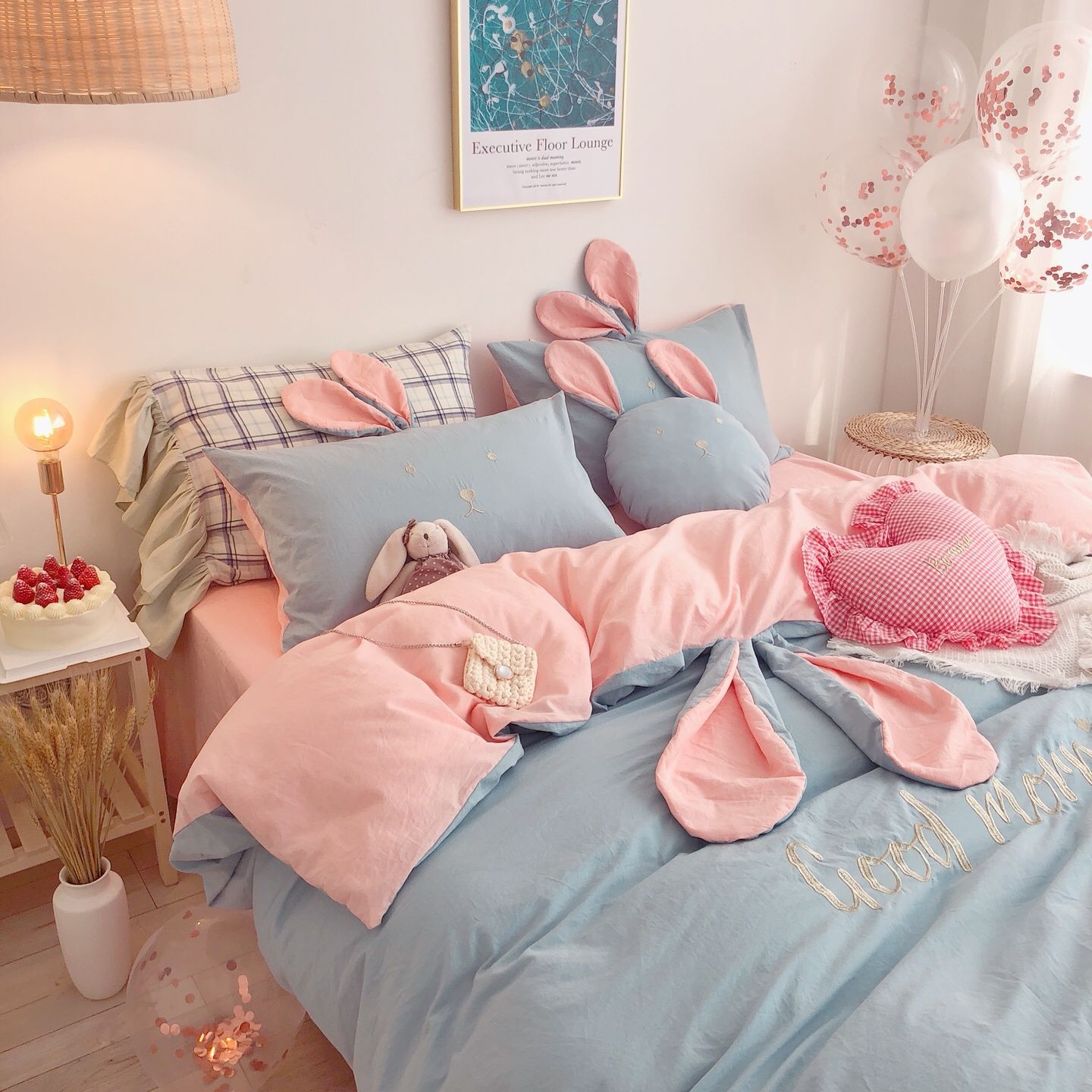 is 4点セットベッドの上の1.8メートルシーツ水洗布団セット宿舎布団カバー敷きパッドかわいい布団カバー4点セ30%までに制限