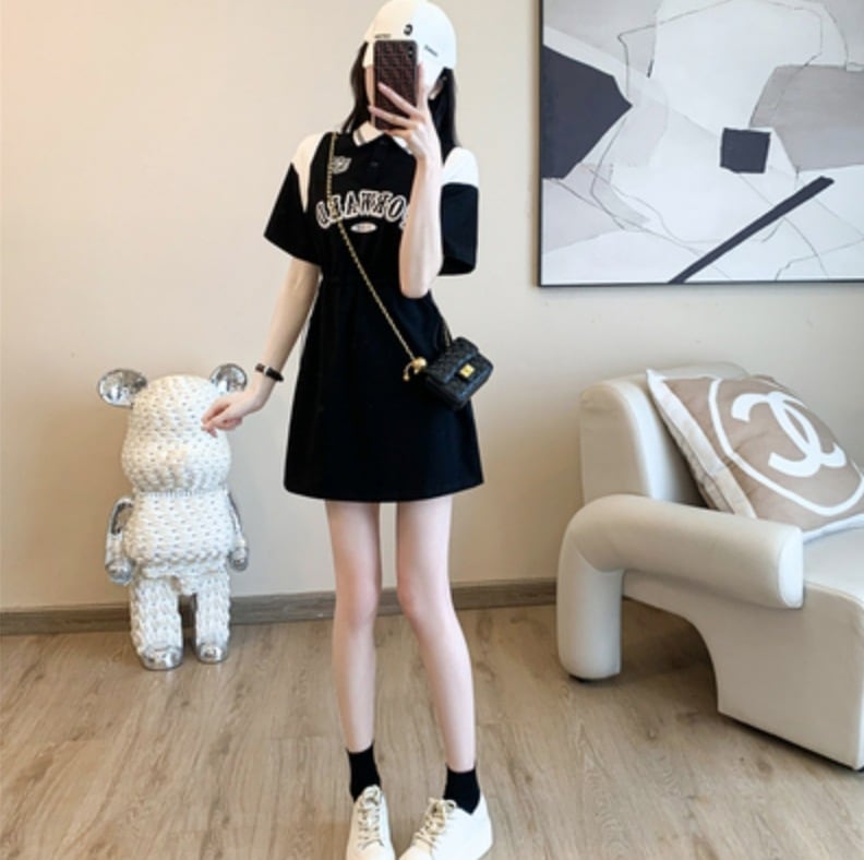 ワンピース シャツワンピース ショート ショート丈 袖あり 半袖 スリム タイト 細身 かわいい 大人可愛い きれいめ シンプル カジュアル 大人 上品 おしゃれ お洒落 かっこいい レトロ 大人女子