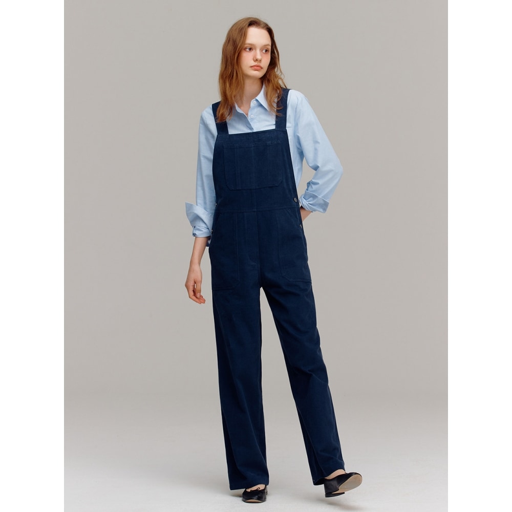 AND YOU ブレーメンコットンオーバーロール (Brown Dark blue)