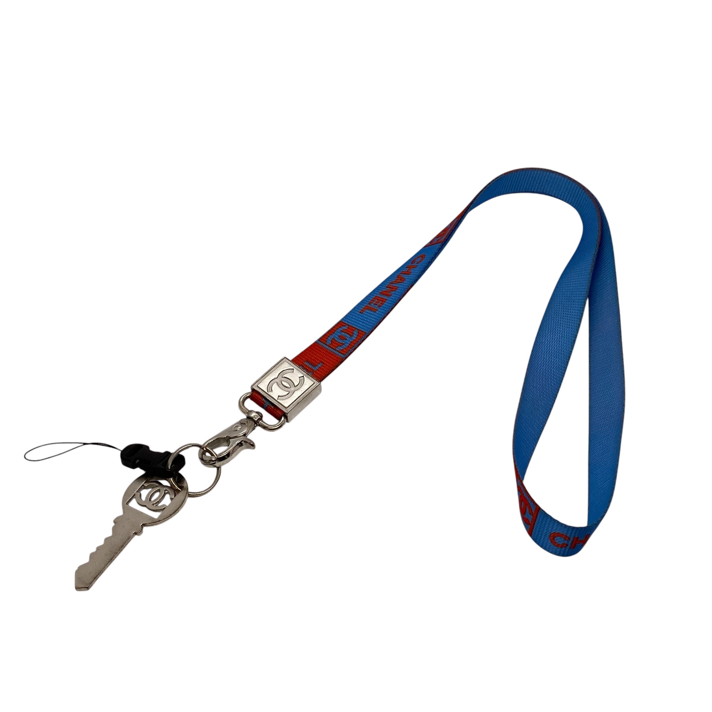 【中古】 ネックストラップ ナイロン CC ココマーク 刻印02S スポーツライン ブランド レディース Bランク