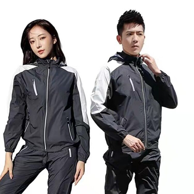 サウナスーツ メンズ レディース ダイエットスーツ 上下セット 減量用 大きいサイズ 男女兼用 洗濯可 おしゃれ ウォーキング 筋トレ 汗 ジョギング