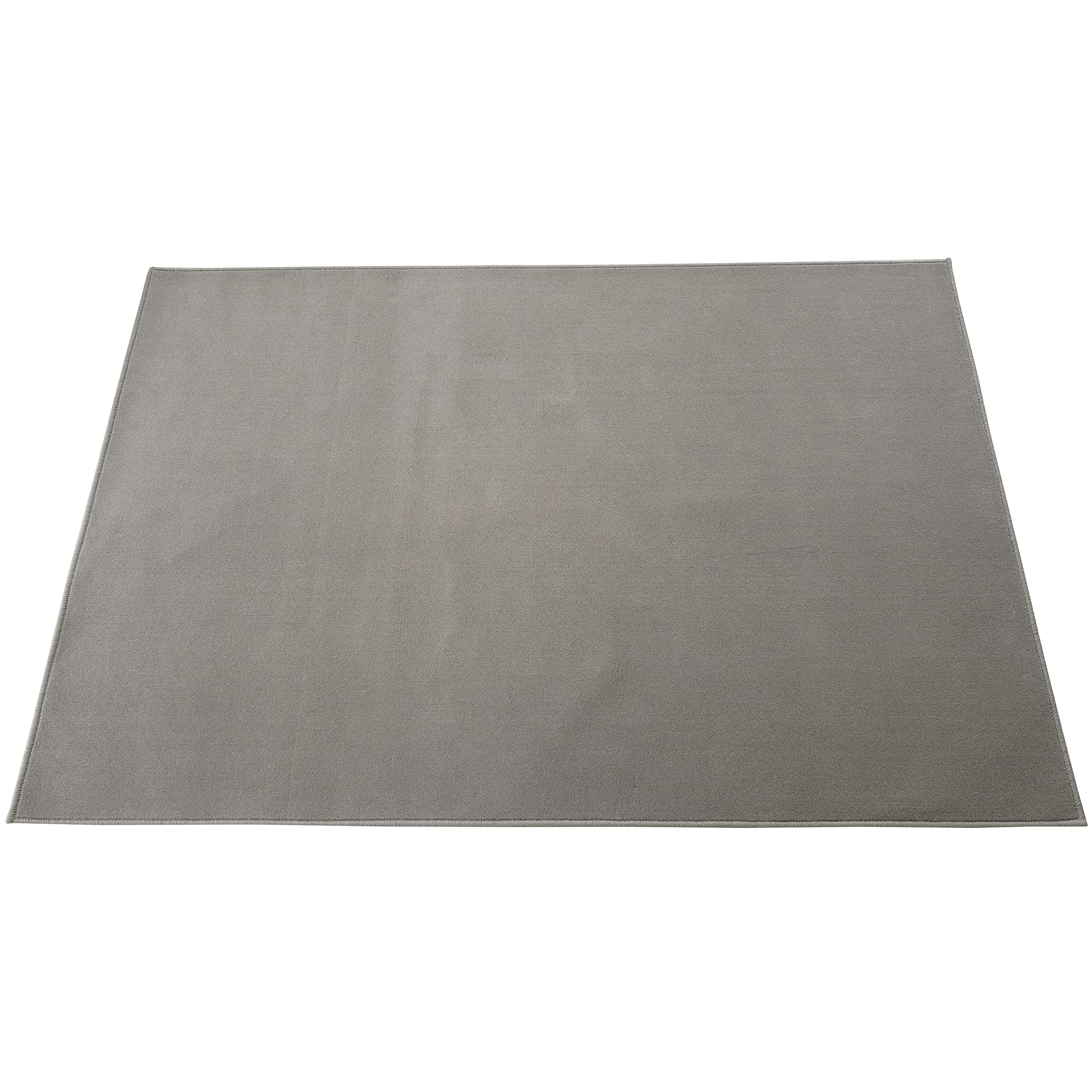 スミノエ(Suminoe) オーダーラグ グレー 幅90cm ×長さ130cm LONGFORD 防炎 消臭