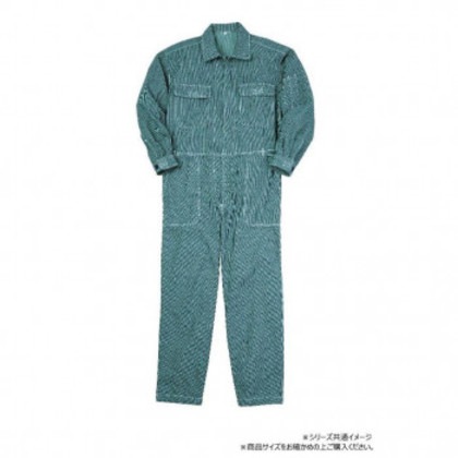 クレヒフク ツナギ グリーンヒッコリー 4L 1610